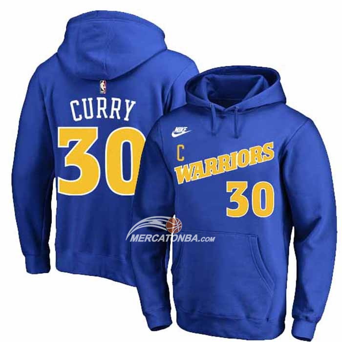 Felpas con Capucha Golden State Warriors Stephen Curry Classic 2022-23 Blu
